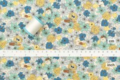 Japanese Fabric Summertime Cats - B - 50cm