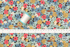 Japanese Fabric Summertime Cats - E - 50cm