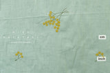 Japanese Fabric Embroidered Linen Blend - C2 - 50cm