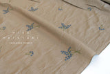 Japanese Fabric Embroidered Linen Blend - C3 - 50cm