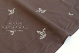 Japanese Fabric Embroidered Linen Blend - C4 - 50cm