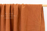 DEADSTOCK Japanese Fabric Shokunin Collection Azumadaki Linen - terracotta - 50cm