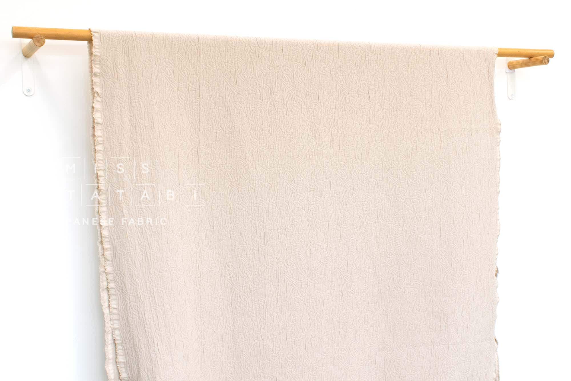 DEADSTOCK Japanese Fabric Shokunin Collection Azumadaki Jacquard - natural - 50cm