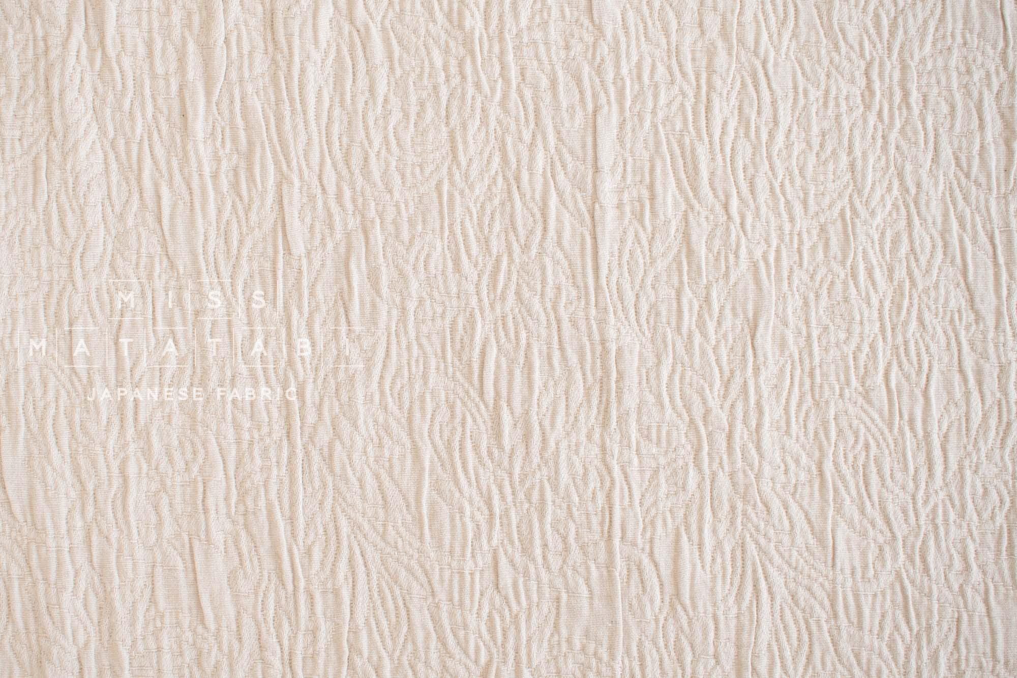 DEADSTOCK Japanese Fabric Shokunin Collection Azumadaki Jacquard - natural - 50cm