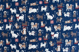 Japanese Fabric Japanese Dogs - C - 50cm