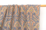 Japanese Fabric Paisley Linen Blend - A - 50cm