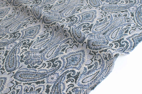 Japanese Fabric Paisley Linen Blend - E - 50cm