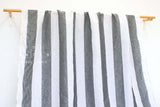 DEADSTOCK Japanese Fabric 100% Linen Big Stripes - 50cm