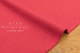 DEADSTOCK Japanese Fabric Shokunin Collection Shusseidaki Linen Wool Blend - red - 50cm