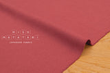 DEADSTOCK Japanese Fabric Shokunin Collection Shusseidaki Linen Wool Blend - cherry - 50cm