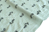 Japanese Fabric Embroidered Linen Blend - A2 - 50cm