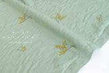 Japanese Fabric Embroidered Linen Blend - C2 - 50cm