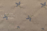 Japanese Fabric Embroidered Linen Blend - C3 - 50cm