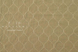 DEADSTOCK Japanese Fabric Shokunin Collection Azumadaki 143 with Quilt Stitching - khaki - 50cm