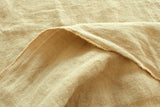 DEADSTOCK Japanese Fabric Shokunin Collection Azumadaki Linen 64 - milk tea - 50cm