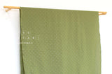 DEADSTOCK Japanese Fabric Shokunin Collection Azumadaki dots - olive - 50cm