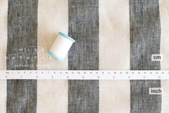 Japanese Fabric Shokunin Collection Yarn-dyed Herringbone Linen and Cotton - 50cm