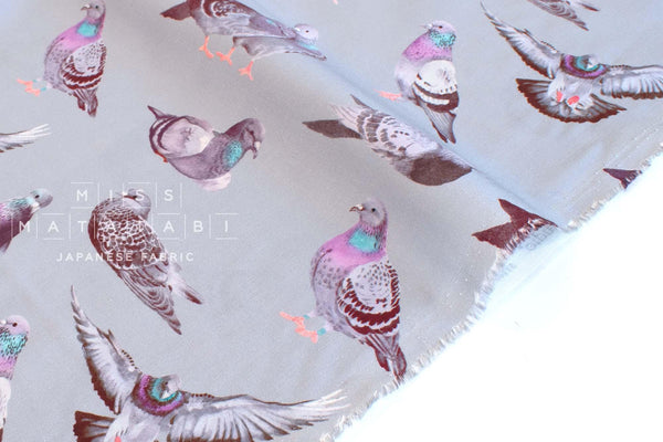 Japanese Fabric City Pigeons - 50cm