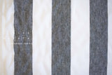 DEADSTOCK Japanese Fabric 100% Linen Big Stripes - 50cm