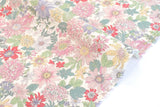 Japanese Fabric Corduroy Little Garden - A - 50cm