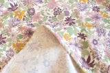 Japanese Fabric Corduroy Little Garden - C - 50cm