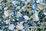 Japanese Fabric Corduroy Little Garden - D - 50cm