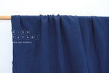 DEADSTOCK Japanese Fabric Shokunin Collection Azumadaki Linen 64 - blue - 50cm