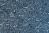 Shokunin Collection Hand-printed Japanese Fabric Nami - 9A - 50cm