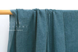 DEADSTOCK Japanese Fabric Shokunin Collection Azumadaki Faded Flocked Stripes - teal - 50cm