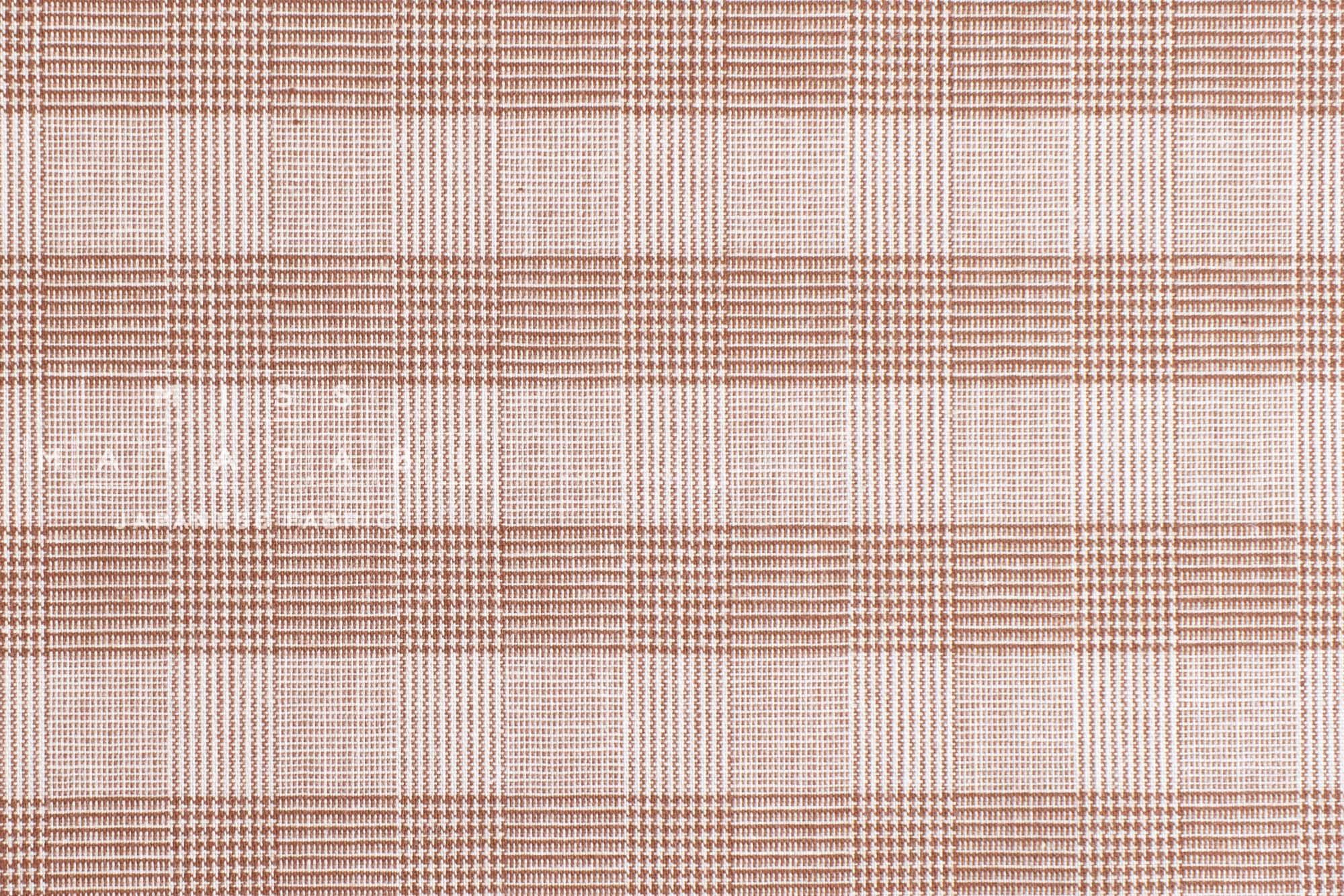 DEADSTOCK Japanese Fabric Yarn Dyed Tiny Houndstooth Plaid - earth - 50cm