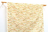 Japanese Fabric Quilt Gate Usagi - A metallic gold - 50cm