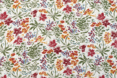 DEADSTOCK Japanese Fabric 100% Linen Garden - A - 50cm