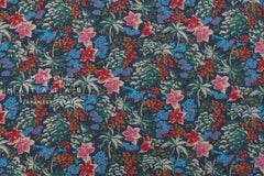DEADSTOCK Japanese Fabric 100% Linen Garden - C - 50cm