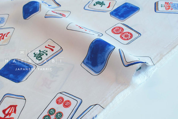 Japanese Fabric Mahjong Tiles - A - 50cm