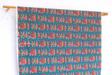 Japanese Fabric Little Maiko Border - teal - 60cm