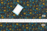 DEADSTOCK Japanese Fabric Corduroy Little Flowers - D - 50cm