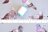 Japanese Fabric City Pigeons - 50cm