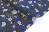 Japanese Fabric Sleepy Cats - 50cm