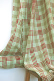 DEADSTOCK Japanese Fabric Shokunin Collection Yarn-Dyed Check - green - 50cm