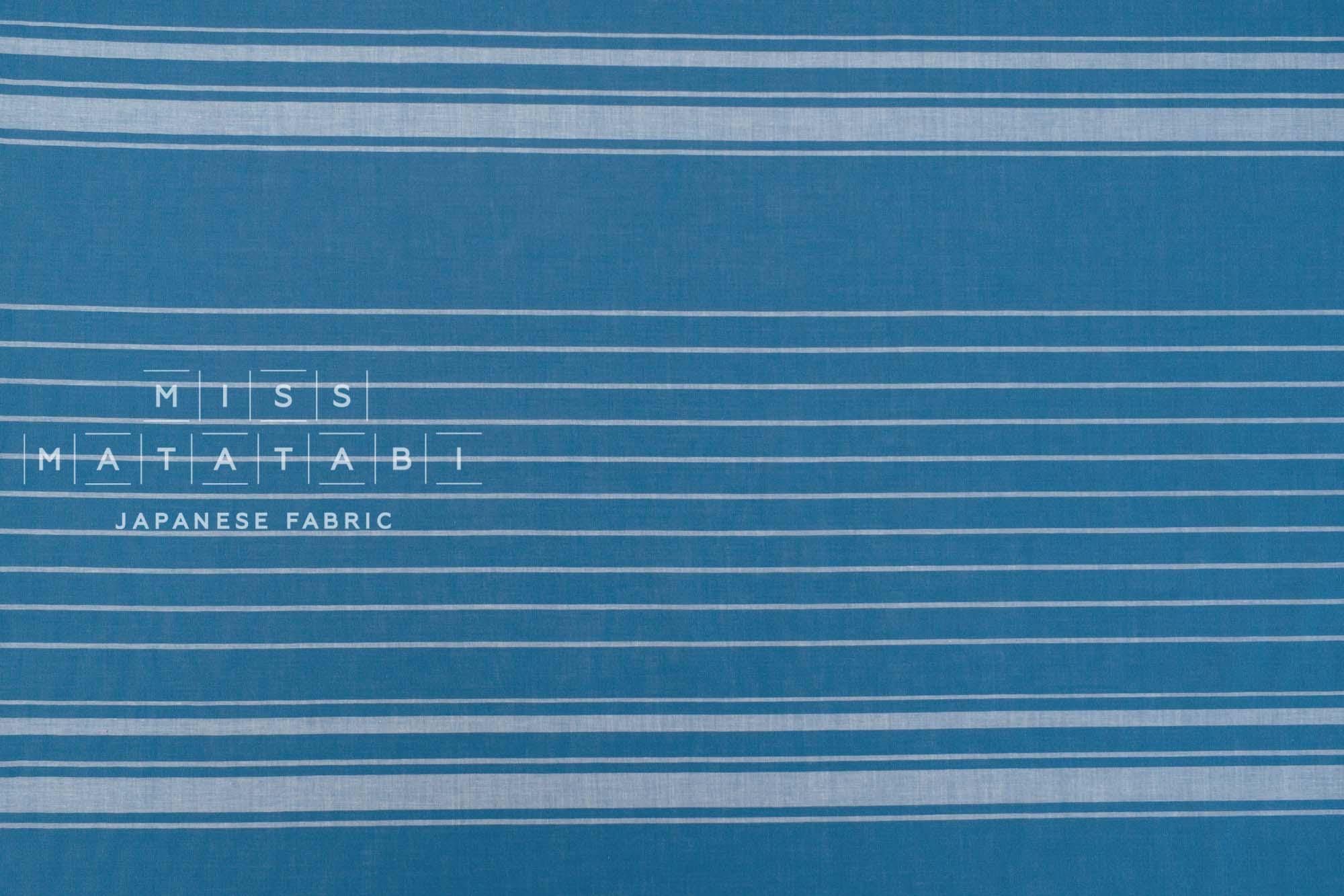 DEADSTOCK Japanese Fabric 100% Cotton Indigo Yarn-dyed - 2 - 50cm