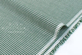 DEADSTOCK Japanese Fabric Yarn Dyed Houndstooth - green - 50cm