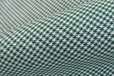 DEADSTOCK Japanese Fabric Yarn Dyed Houndstooth - green - 50cm