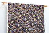 Japanese Fabric Quilt Gate Usagi - E metallic gold - 50cm