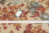 Japanese Fabric Ripple Corduroy Momiji - A - 50cm