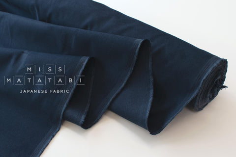 Japanese Fabric Corduroy Solids - navy blue - 50cm