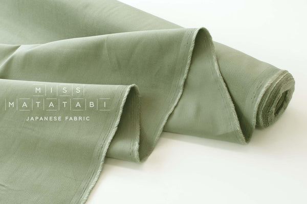 Japanese Fabric Corduroy Solids - sage green - 50cm