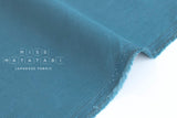 Japanese Fabric Corduroy Solids - teal blue - 50cm