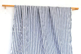 DEADSTOCK Japanese Fabric Shokunin Collection Azumadaki Linen Stripes - navy - 50cm