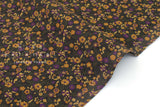 DEADSTOCK Japanese Fabric Corduroy Little Flowers - C - 50cm