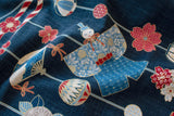 Shokunin Collection Hand-printed Japanese Fabric Panel Tsurihina - 50cm